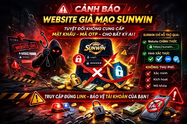 Cảnh báo mạo danh Sunwin
