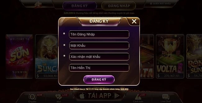 đăng ký sunwin 2026
